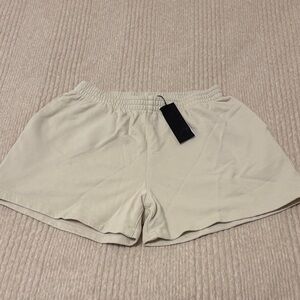 SPRWMN Women's Cream Athletic Shorts